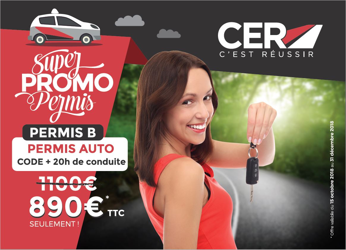 Super PROMO Permis Auto école CER Mairie d'Ezanville